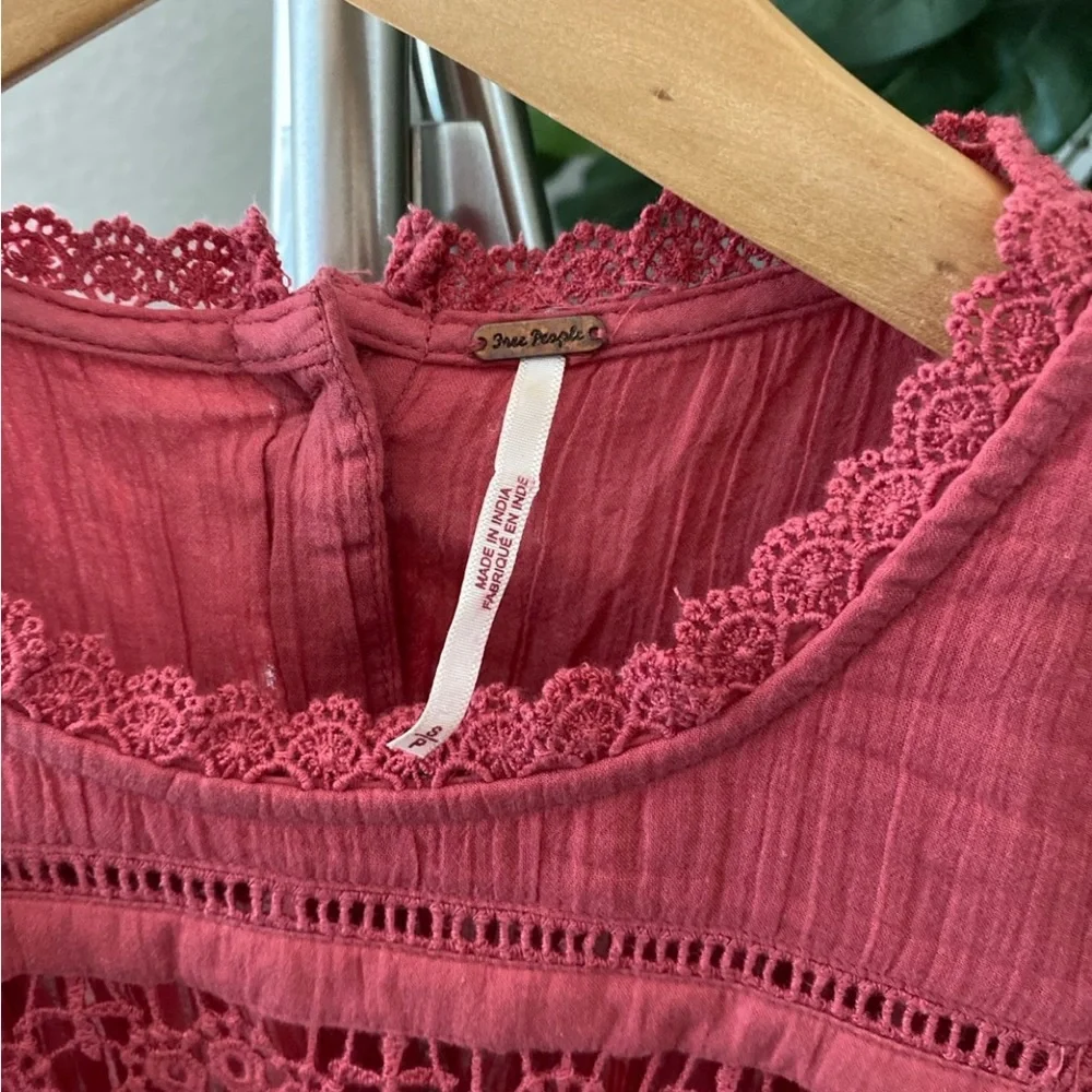 Free People | Balloon Long Sleeve Peasant Blouse - Rose Pink
